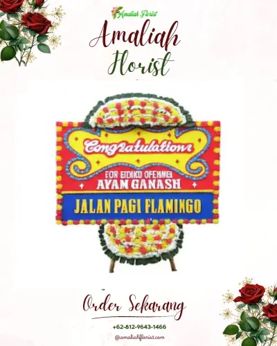 Bunga Papan Congratulation di Rumah Duka Rawamangun